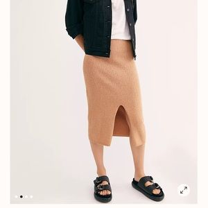 Free People skyline midi skirt